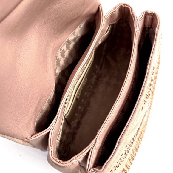 Karl Lagerfeld Pink Studded Shoulder Bag - Picture 5 of 9